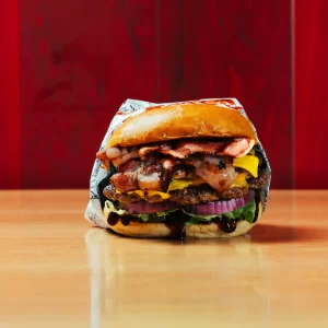 Fresh sustainable burger